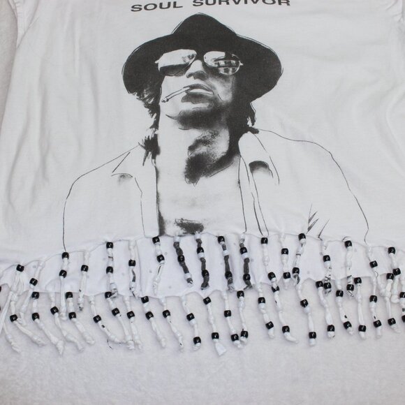 Rare House of the Gods Soul Survivor Keith Rolling Stones Beaded Fringe Shirt XS - Picture 5 of 7